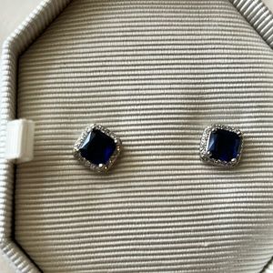 Swarovski Blue Studs NIB